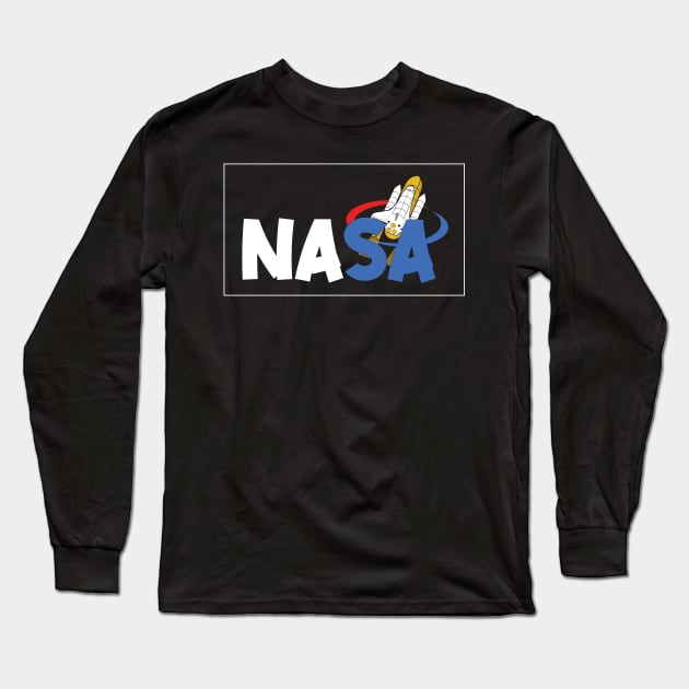 Nasa Rocket Space Long Sleeve T-Shirt by Masewok